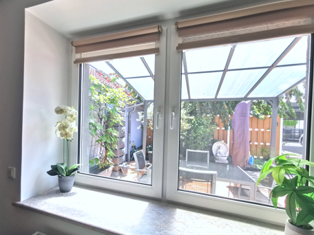 Blick auf die Terrasse